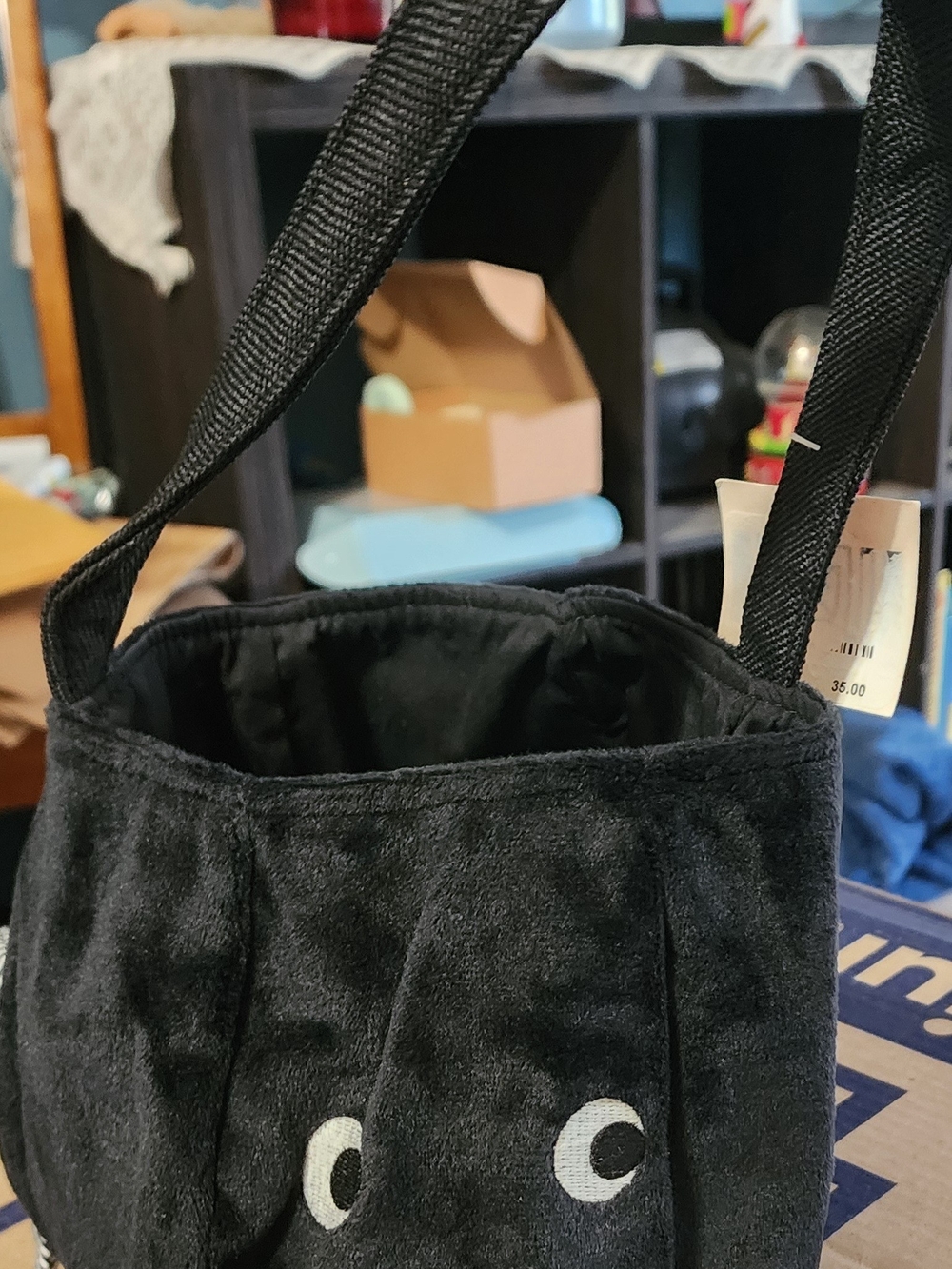 Mon Ami Women's Black  Shoulder Bag with Playful Spider